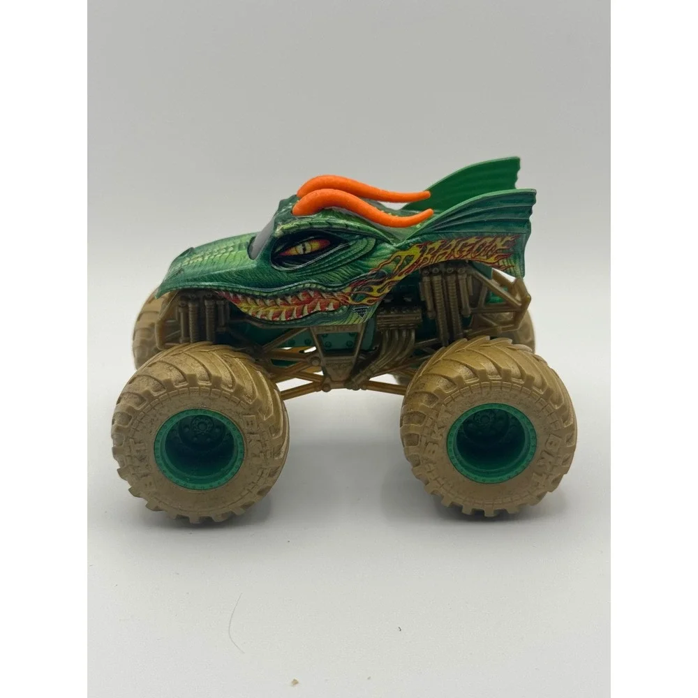Monster‎ Jam Dragon Truck Green Orange Diecast Toy Vehicle